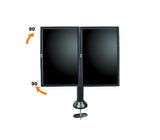Premium Dual Monitor Stand -Freestanding, 5 Years Warranty (2MSFHW)
