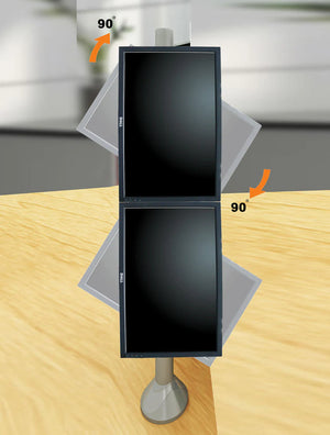 Dual Monitor Stand - Fix Type & Vertical (2MS-FTV)