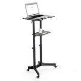 Mobile Laptop Desk Cart Height and Angle Adjustable Tilt Spliting Laptop Stand Table Model No LPC10