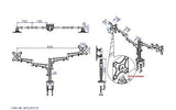 Dual Monitor Desk Mount Stand, Full Motion Compute Monitor Arm Mount for 2 LCD Screens up to 26 Inch, Dual Monitor Stand with C-Clamp, 5 Years Warranty, Silver (RCD-PRM)