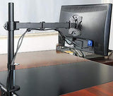 Single Monitor Desk Mount Arm Fully Adjustable Stand Fits up to 27-inch LCD LED Screen, 5 Years Warranty (EC1)