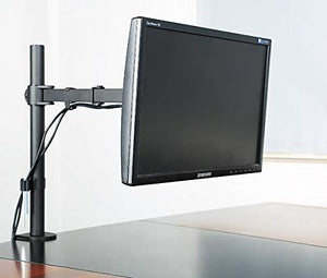 Single Monitor Desk Mount Arm Fully Adjustable Stand Fits up to 27-inch LCD LED Screen, 5 Years Warranty (EC1)