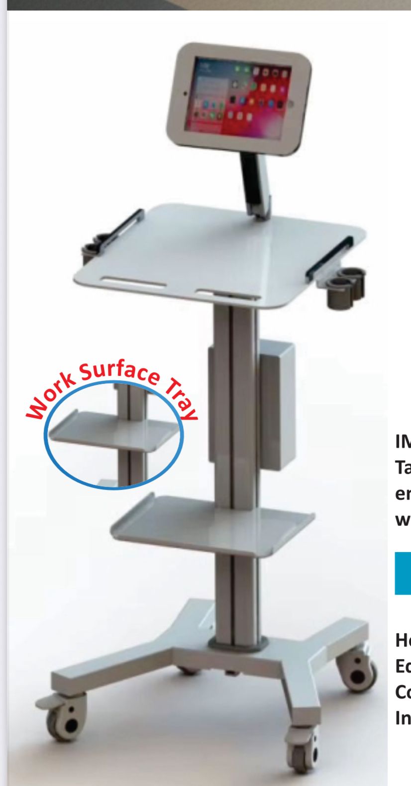 Tablet/Ipad Floor Carts