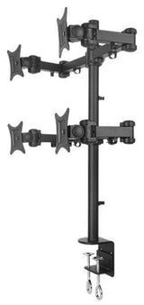 Four CLAMP Monitor Arm 4MS-CTB, 5 Years Warranty