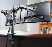 RIFE EC2 heavy-duty dual monitor arm, product view 3