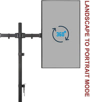 RIFE EF2L extra-tall dual monitor stand, product view 4