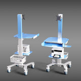 HSM-2 Clinical Computer on Wheels (COW) - Height Adjustable Stand