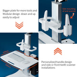 Medical Trolley With Monitor Mount And Oral Scanner Holder, Dental Clinic Cart Designed :RIFE