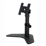 Single LCD Monitor Desk Stand Adjustable Tilt Free-Standing Mount fits 1 Screen up to 27 (Desktop Height Adjustable Monitor Stand, Black (LMSF-BASIC)