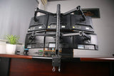 Hex LCD Monitor Desk Mount Stand Heavy Duty & Fully Adjustable 6 Screens Upto 27" Articulating Arms,C-Clamp, 5 Years Warranty, 6MS-CTW