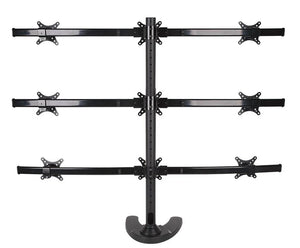 Nine Monitor Stand - Freestanding with White Wider Arm, 5 Years Warranty (9MS-FW)