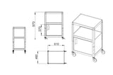 Multimedia stands and Audio Visual Carts C-44