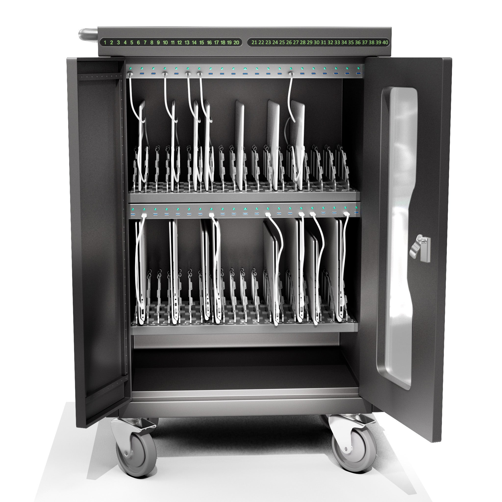 RM32 iPad & Tablet Charging Cabinet – 32 Slots, QC3.0 Fast Charging, Charge & Sync (Up to 13")