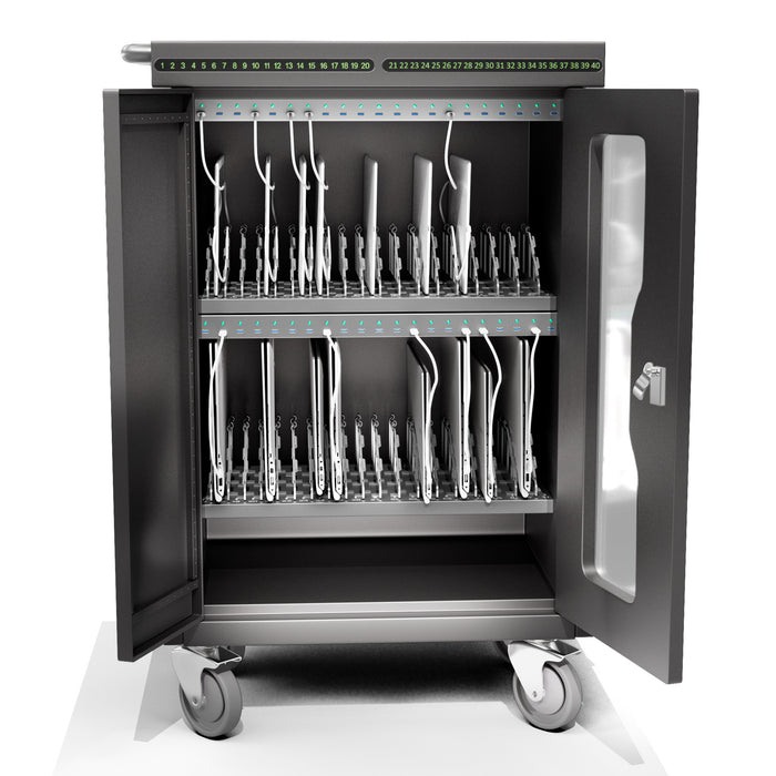 RM32 iPad & Tablet Charging Cabinet – 32 Slots, QC3.0 Fast Charging, Charge & Sync (Up to 13")