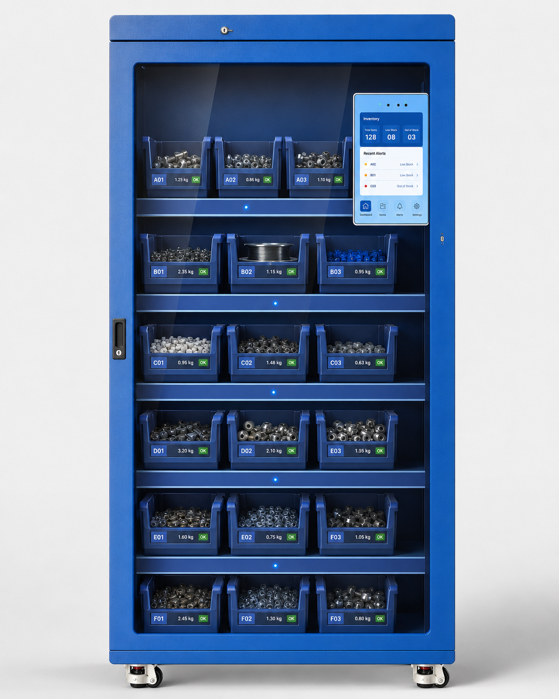 RFID Warehouse Spare Parts Cabinet