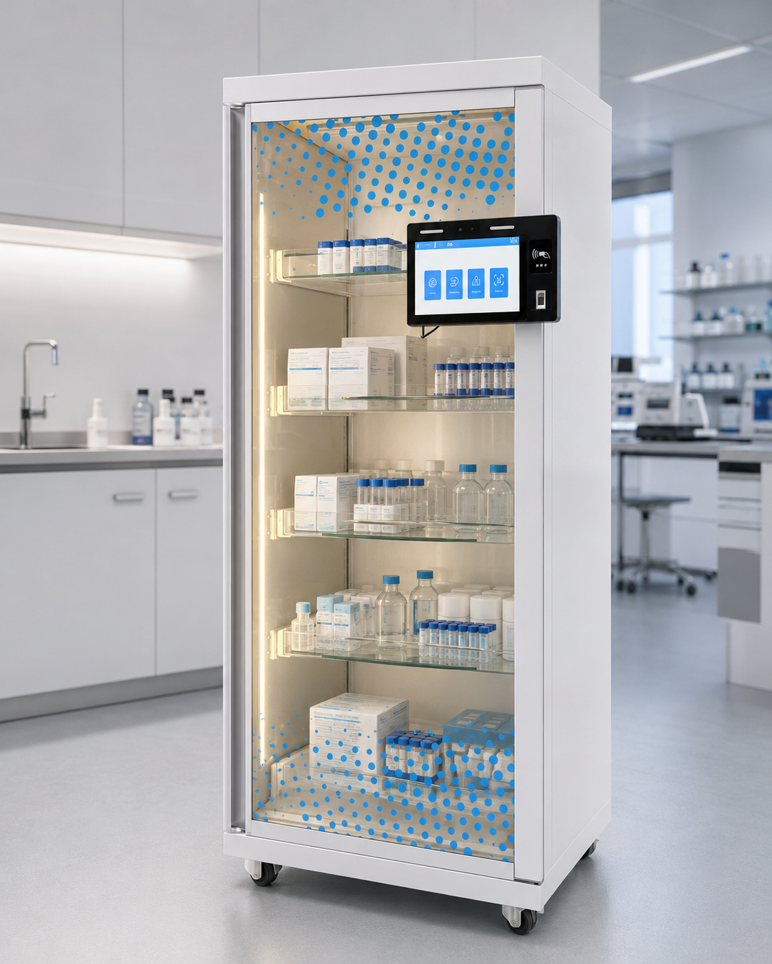 RIFE RFID Laboratory Inventory Cabinet
