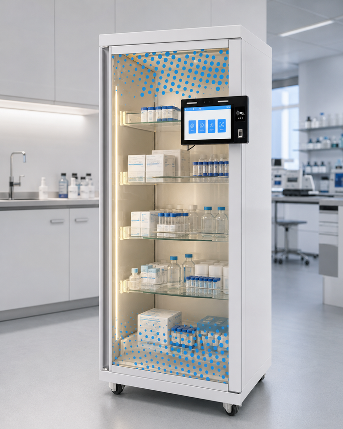 RIFE RFID Laboratory Inventory Cabinet