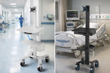 HSM-1 Medical Computer Cart - Slim Mobile Workstation for Clinics