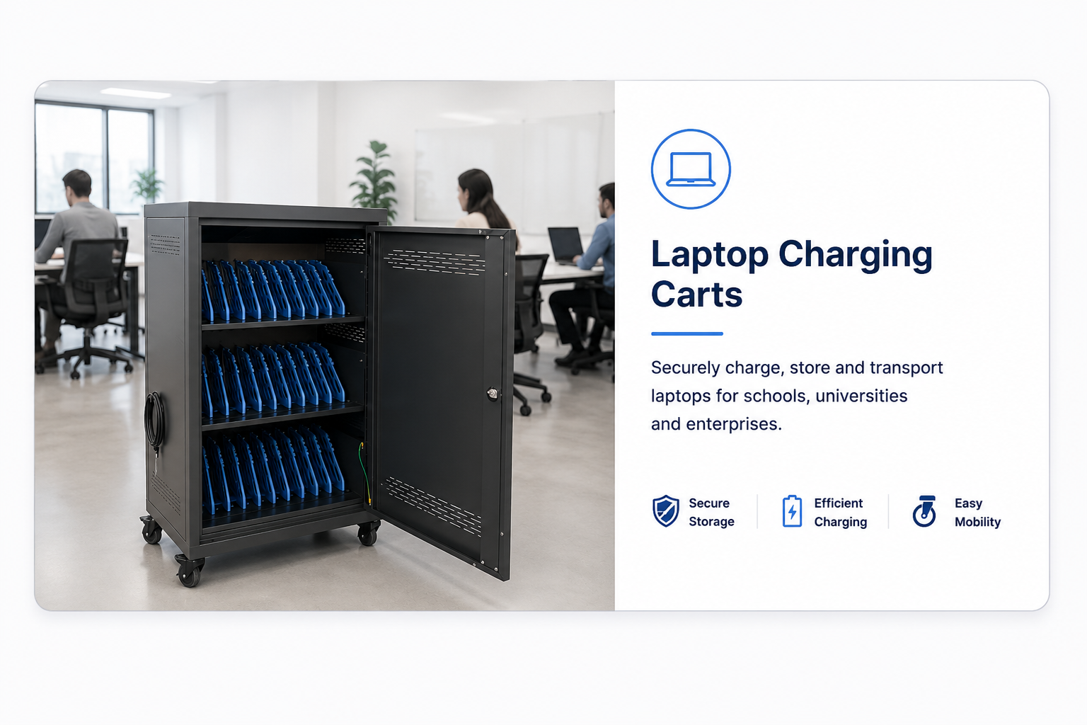 Smart charging lockers