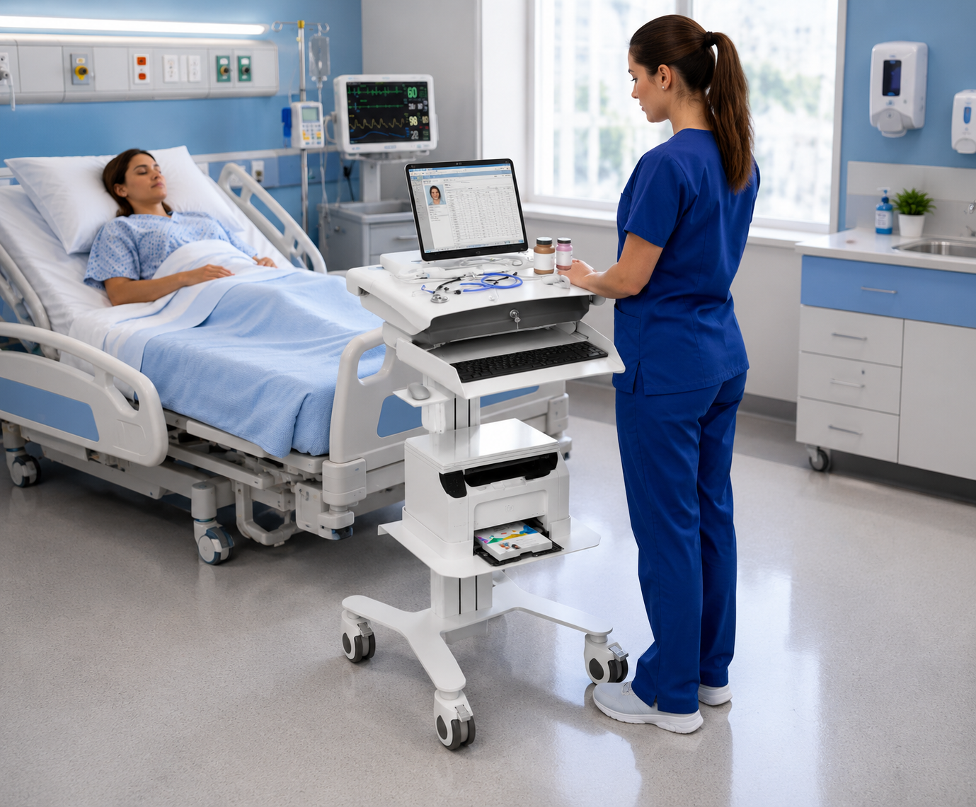 Medical computer carts and workstations full banner