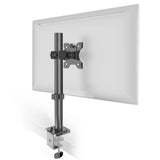 Renewed Full Motion Single Monitor Desk Mount Adjustable/Tilt/Articulating for 1 Screen up to 27", (RCMM)