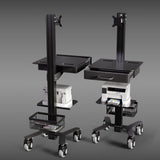HSM-1 Medical Computer Cart - Slim Mobile Workstation for Clinics