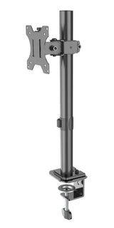 Renewed Full Motion Single Monitor Desk Mount Adjustable/Tilt/Articulating for 1 Screen up to 27", (RCMM)