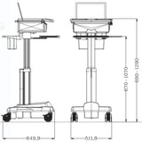 Medication Cart for Laptop (HSC04A)