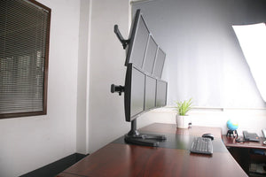 Premium Six Monitor Stand - Freestanding, 5 Years Warranty  (6MS-FHP)