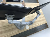 Dual Monitor Stand - Freestanding & Horizontal, 5 Years Warranty, Silver (2MSFHS)
