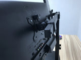 Freestanding Pneumatic Vertical Lift Dual Monitor Stand - Adjustable Monitor Mount, Fits 2 Screens up to 27 Inch, Holds up to 6 kgs per Arm, 5 Years Warranty, (EFBGD)