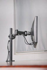 Single Monitor Desk Mount Single LCD Monitor Desk Mount Stand Fully Adjustable/Tilt/Articulating for 1 Screen up to 27", 5 Years Warranty (Model rc1e)