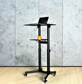 Mobile Laptop Desk Cart Height and Angle Adjustable Tilt Spliting Laptop Stand Table Model No LPC10