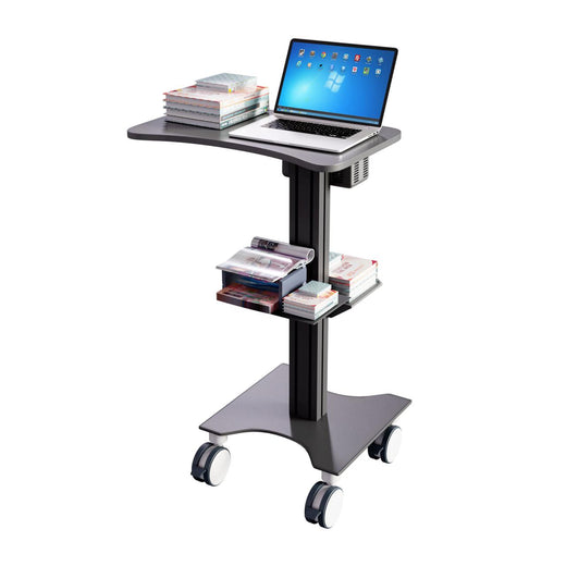 RIFE LPC06B Black Pneumatic Laptop Cart