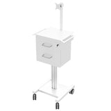 Medical Computer Cart Height Adjustable Storage Rack