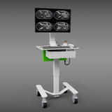 MHS5 Compact Bedside Monitor Cart with Storage Drawer