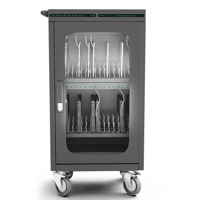 Tablets/Laptops Charging Cart Suitable for 15.6" Tablets Or Laptops, 36-BIT Workstations, Black (RP36-B-18W)