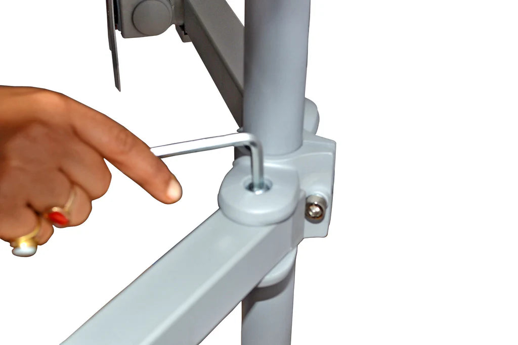 RIFE 2MSFTH dual monitor stand, product view 7
