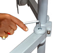 Dual Monitor Stand - Freestanding & Horizontal, 5 Years Warranty, Silver (2MSFHS)