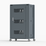 VR Charging Cabinet/Cart Suitable for Pico/Quest, Intelligent Temperature Control, 30-BIT Workstations, Black (RC30-Data)