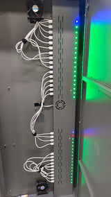VR Charging Cabinet/Cart Suitable for Pico/Quest, Intelligent Temperature Control, 30-BIT Workstations, Black (RC30-Data)