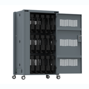 VR Charging Cabinet/Cart Suitable for Pico/Quest, Intelligent Temperature Control, 30-BIT Workstations, Black (RC30VR-PD18W)