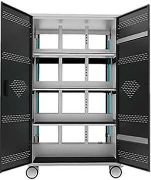 VR Charging Cabinet/Cart Suitable for Most VR, Intelligent Temperature Control, 32-BIT Workstations, Black/White (RC32VR)