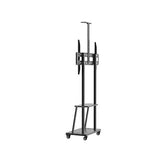 Heavy Duty Mobile TV Cart for 62 to 100 Inch LED/LCD TV Screens, 80 KG Load Capacity, 900x600mm Max VESA, Black (R180)