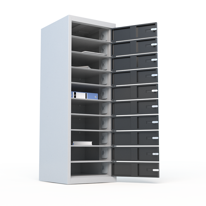 Rife 10 Bay Charging Locker For Laptops/Ipads/Tablets/Chromebooks Upto 10 Devices, RL10