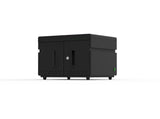 Tablet Charging Cabinet/Cart Suitable for Tablets up to 12 Inches, 16-BIT Workstation, Black (RM16)