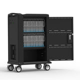 Tablet Charging Cabinet/Cart Suitable for Tablets up to 11 Inches, 32-BIT Workstation, Black (RM32)