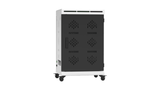 Tablet Charging Cabinet/Cart Suitable for Tablets up to 12 Inches, 32-BIT Workstations, White/Black (RN32)