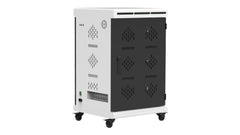 RN48 iPad & Tablet Charging Cabinet – 48 Slots, QC3.0 Fast Charging, Charge & Sync (Up to 13") – White/Black