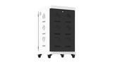 Tablet Charging Cabinet/Cart Suitable for Tablets up to 12 Inches, 48-BIT Workstations, White/Black (RN48)